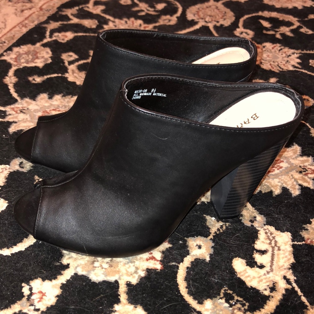 Black open toe heels(never worn)